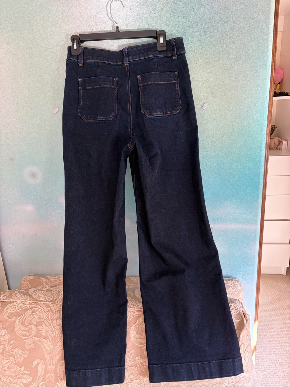Talbots Dark Navy Wide-Leg Jeans